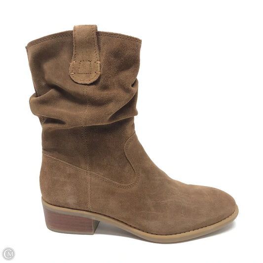 Boots Mid-calf Heels By Comfortiva In Brown, Size: 6.5