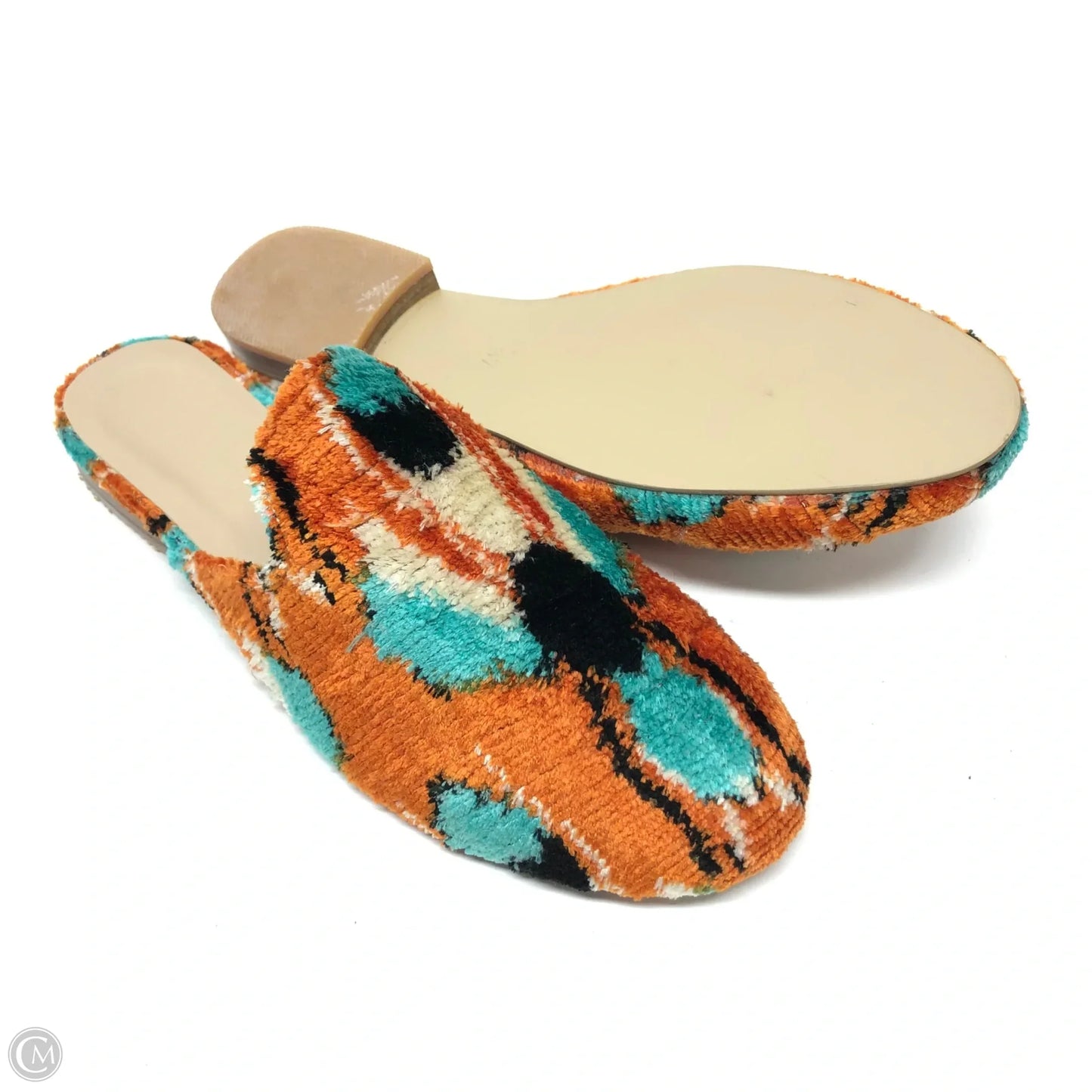 Shoes Flats By Clothes Mentor In Blue & Orange, Size: 6.5