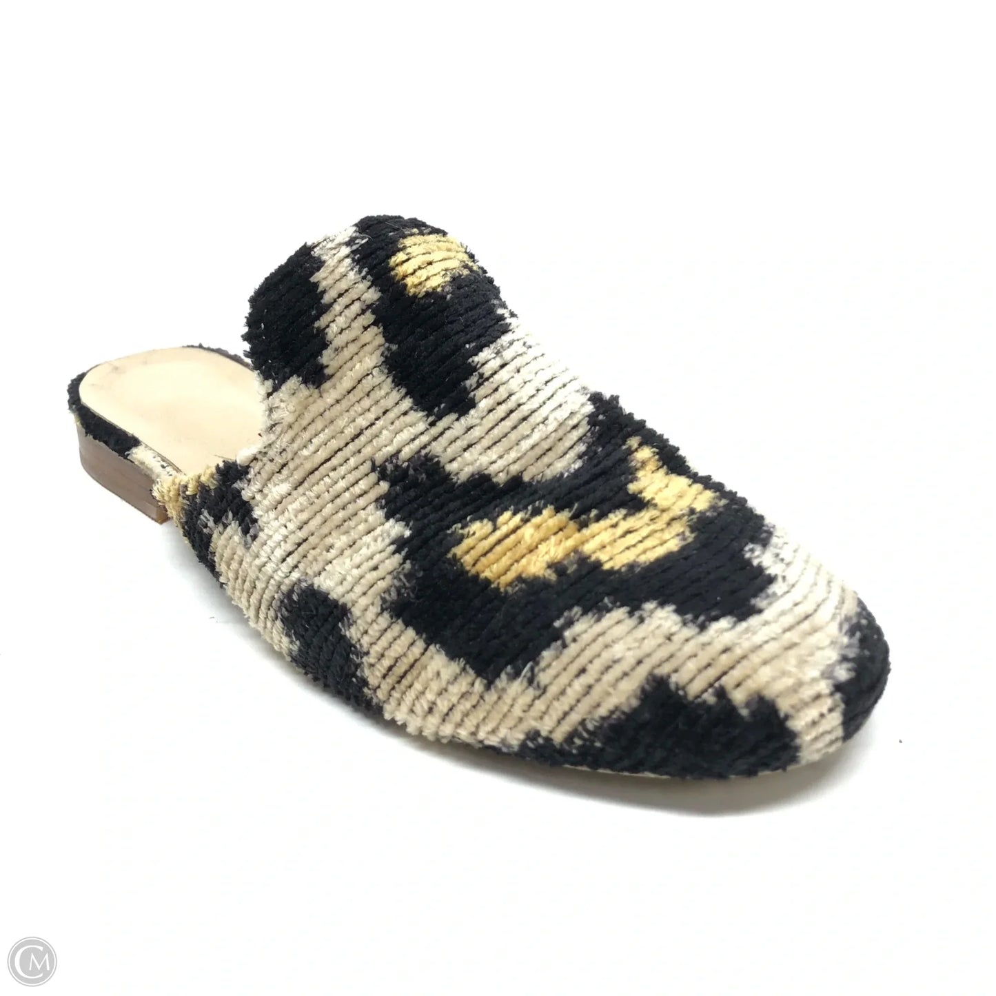 Shoes Flats By Clothes Mentor In Black & Cream, Size: 6.5