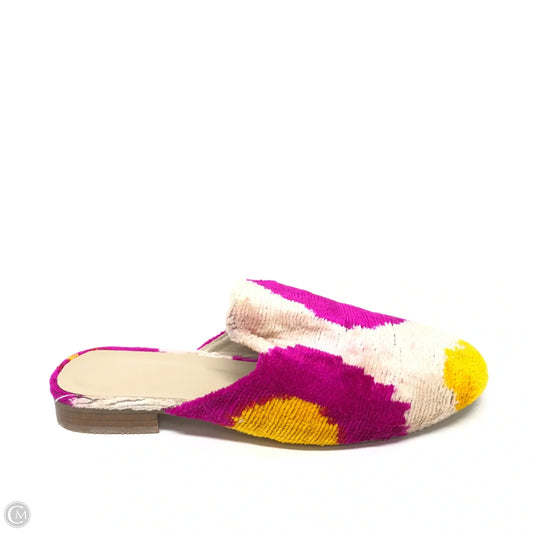 Shoes Flats By Clothes Mentor In Pink & Yellow, Size: 6.5