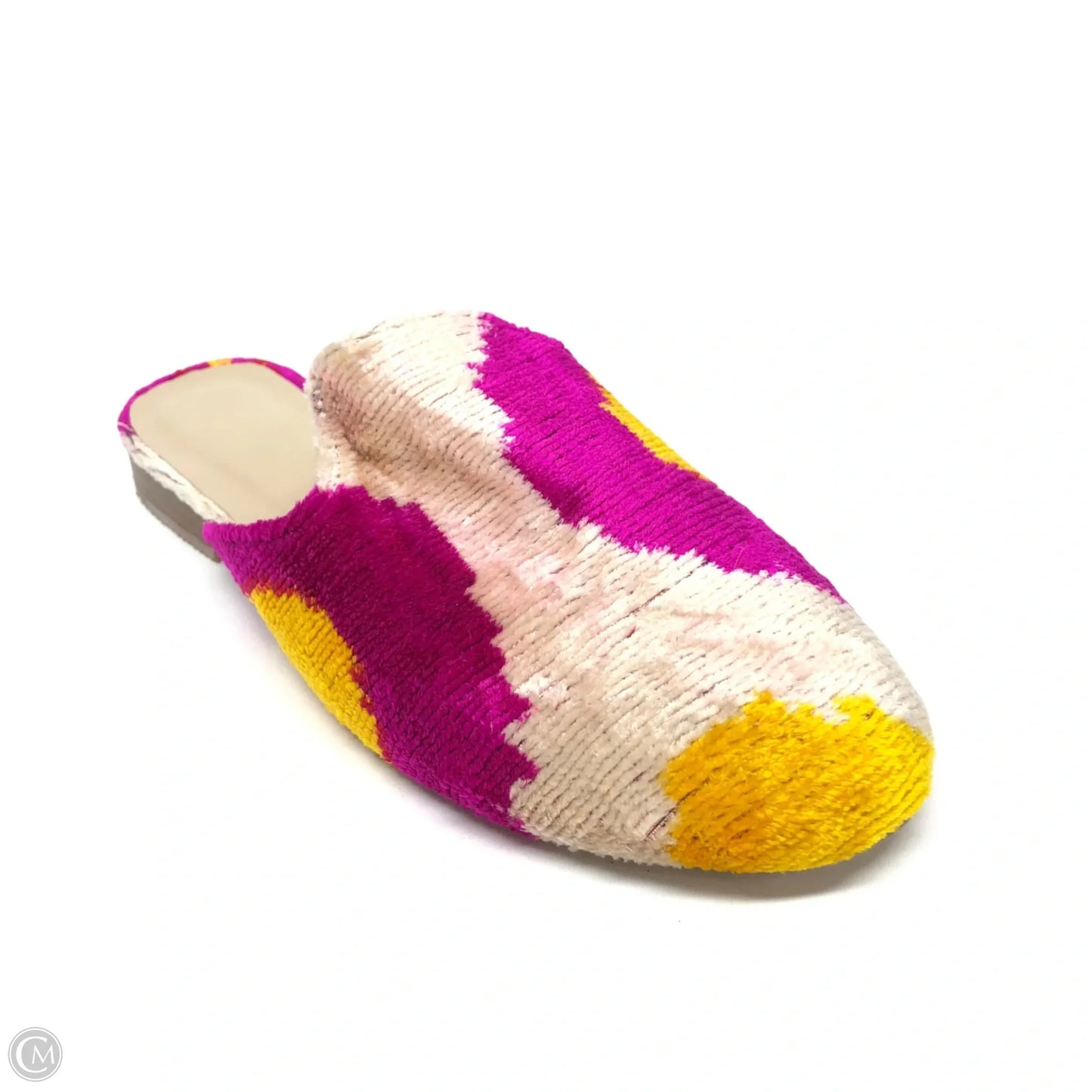 Shoes Flats By Clothes Mentor In Pink & Yellow, Size: 6.5