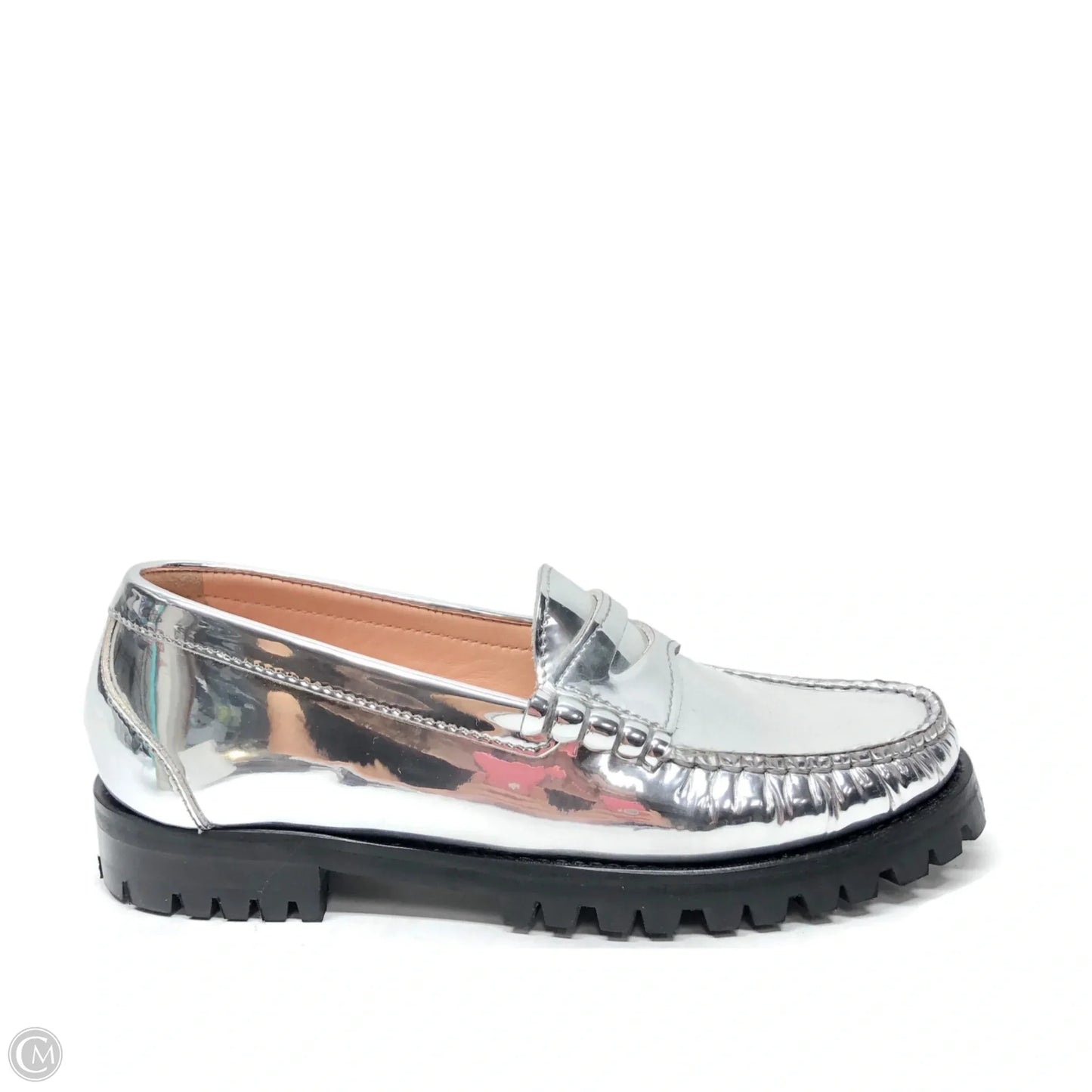 Shoes Flats By J. Crew In Silver, Size: 6.5