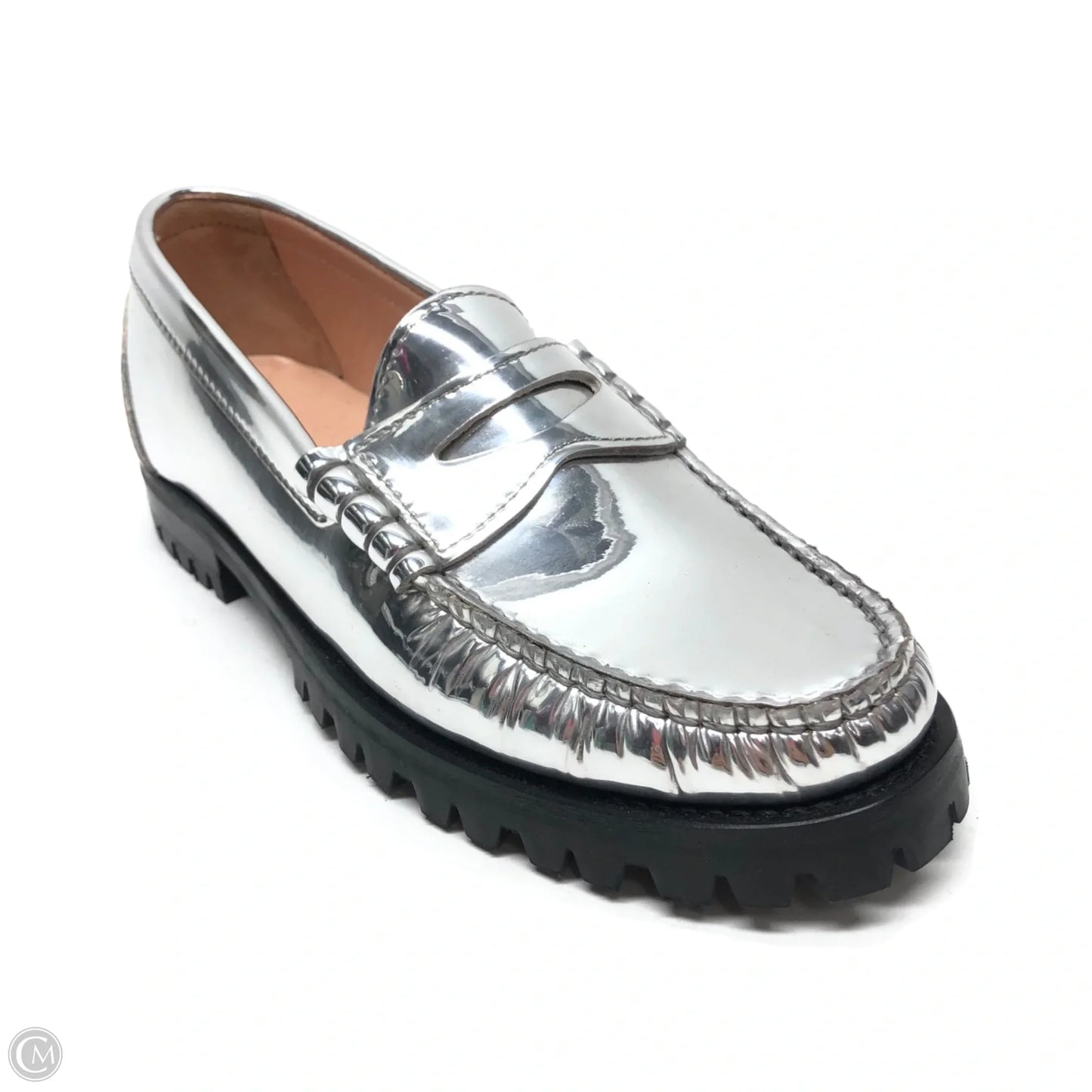 Shoes Flats By J. Crew In Silver, Size: 6.5