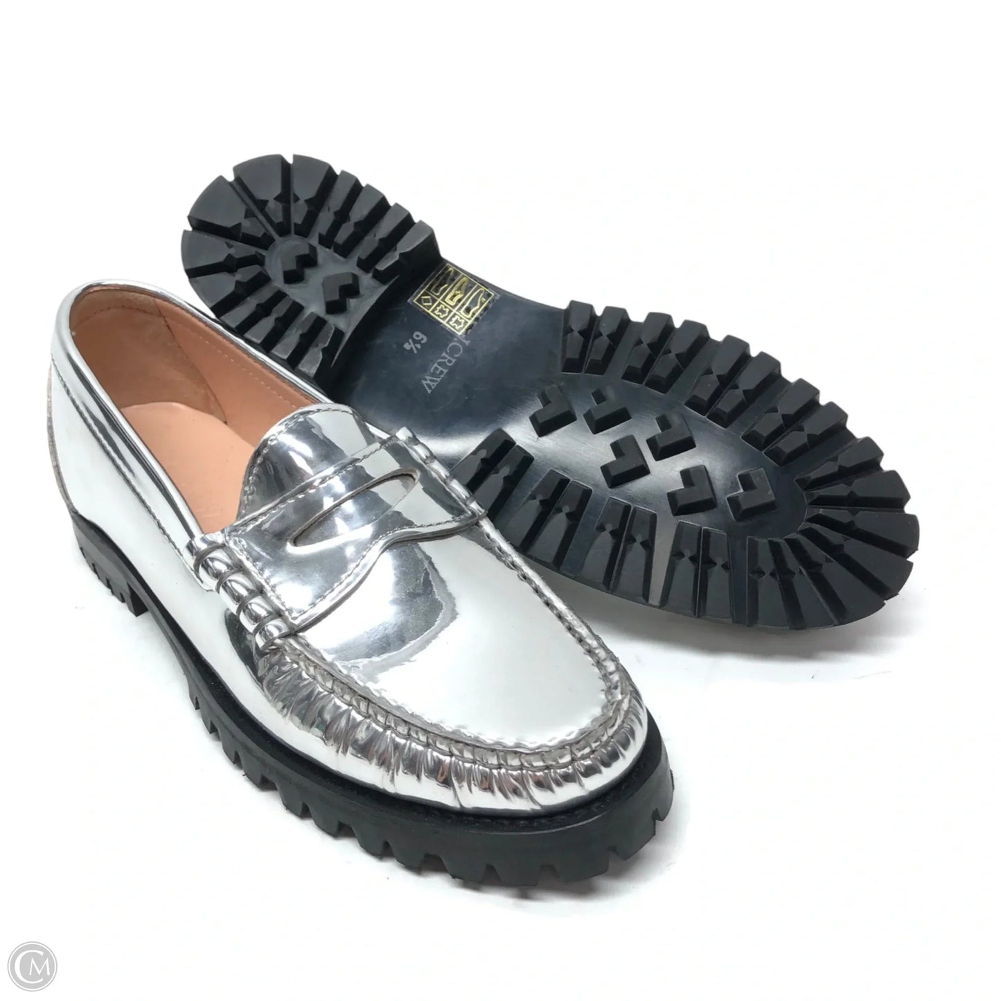 Shoes Flats By J. Crew In Silver, Size: 6.5