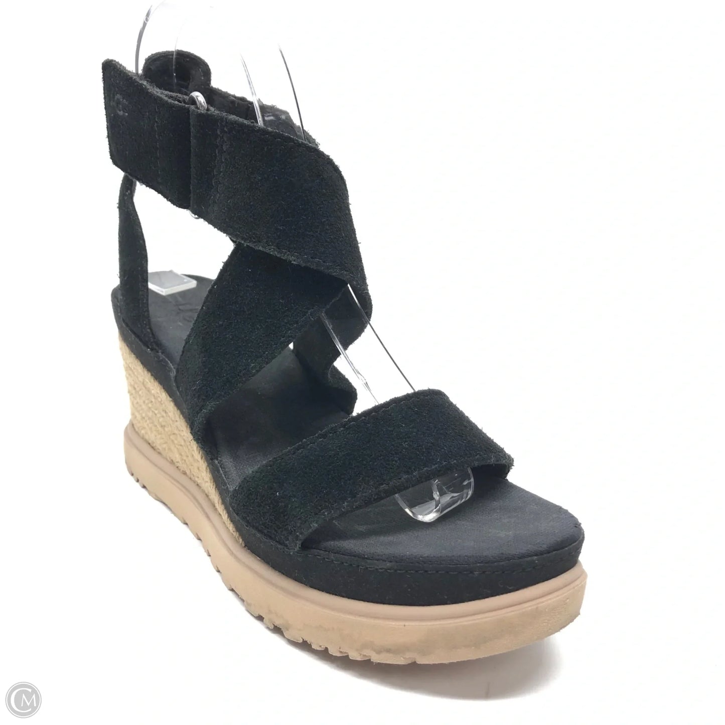 Sandals Designer By Ugg In Black, Size: 6.5