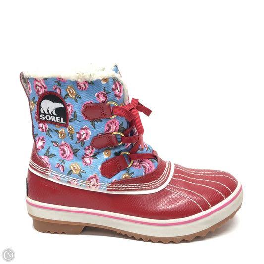 Boots Ankle Flats By Sorel In Red, Size: 9
