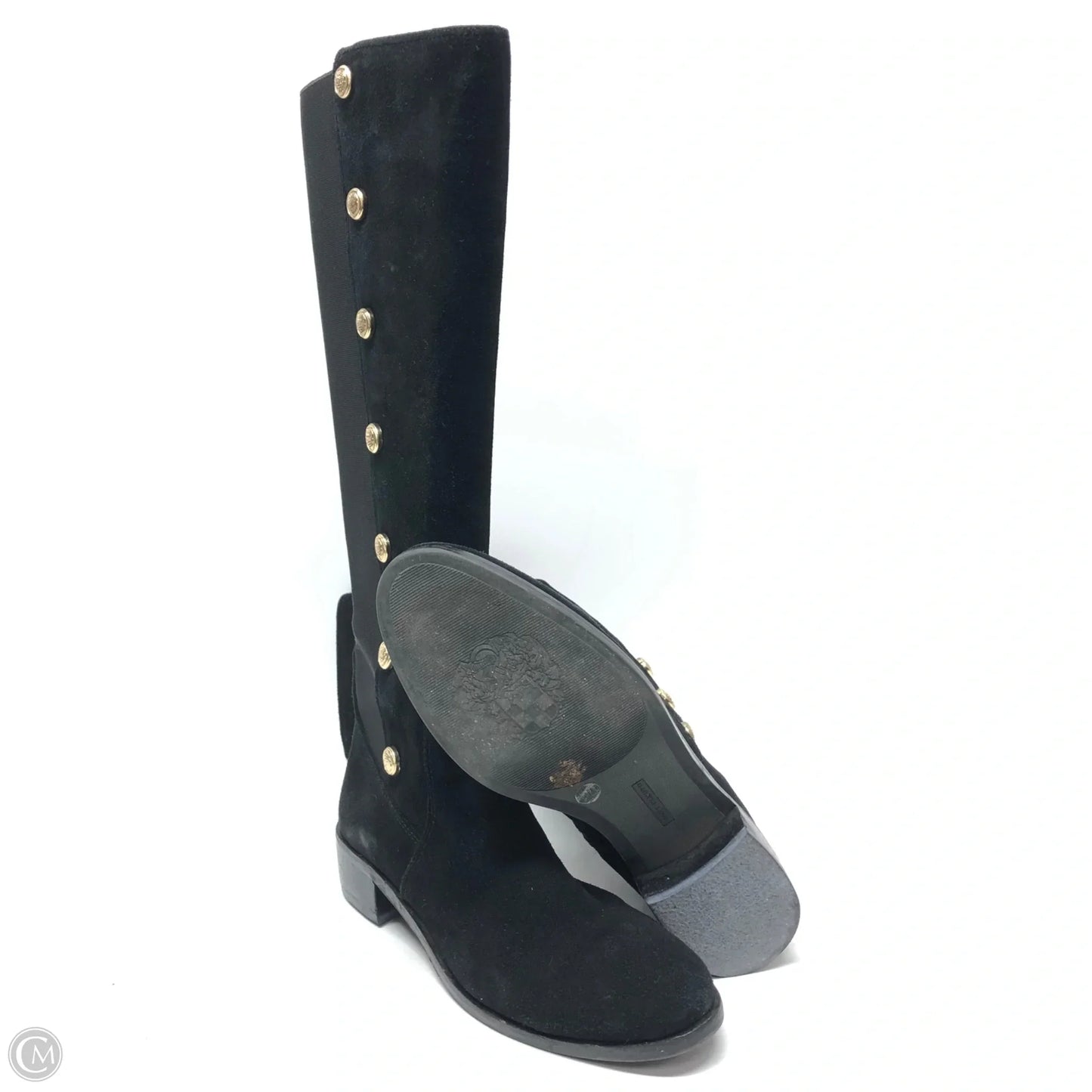 Boots Knee Heels By Vince Camuto In Black, Size: 8