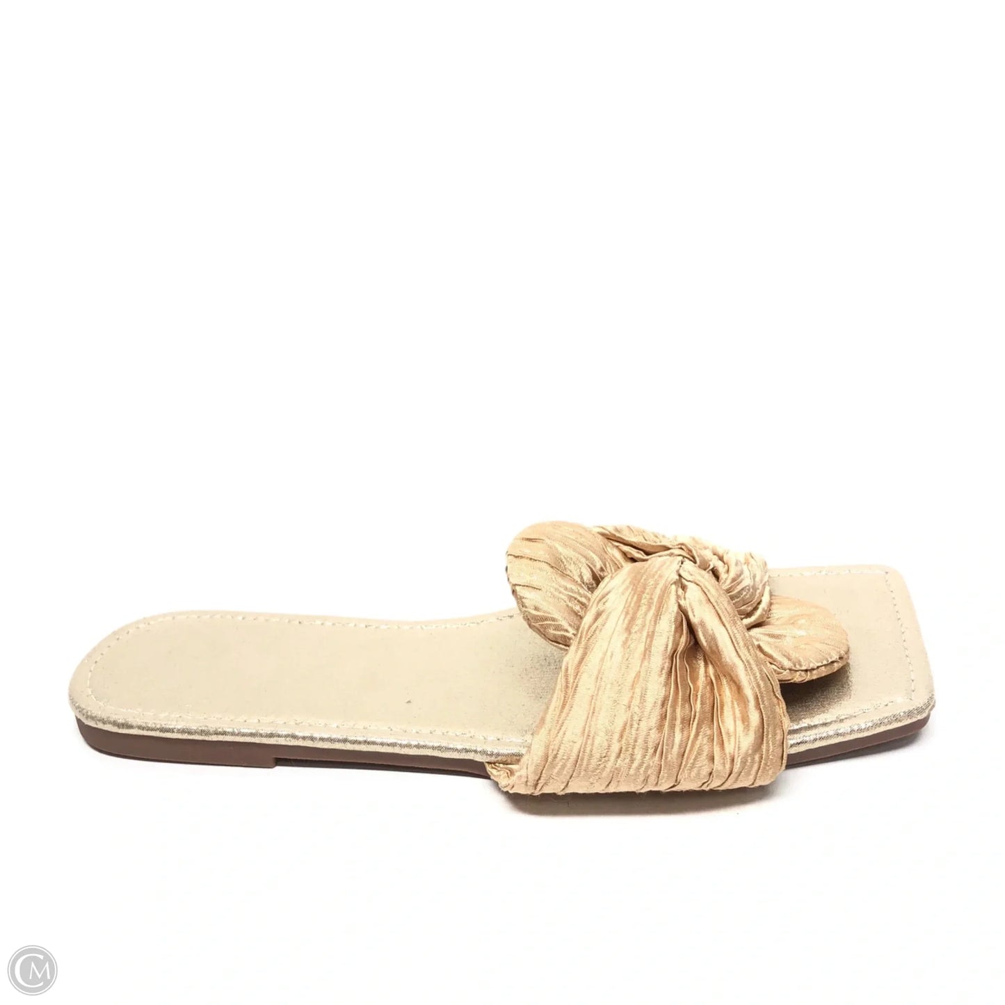 Sandals Flats By Clothes Mentor In Gold, Size: 10