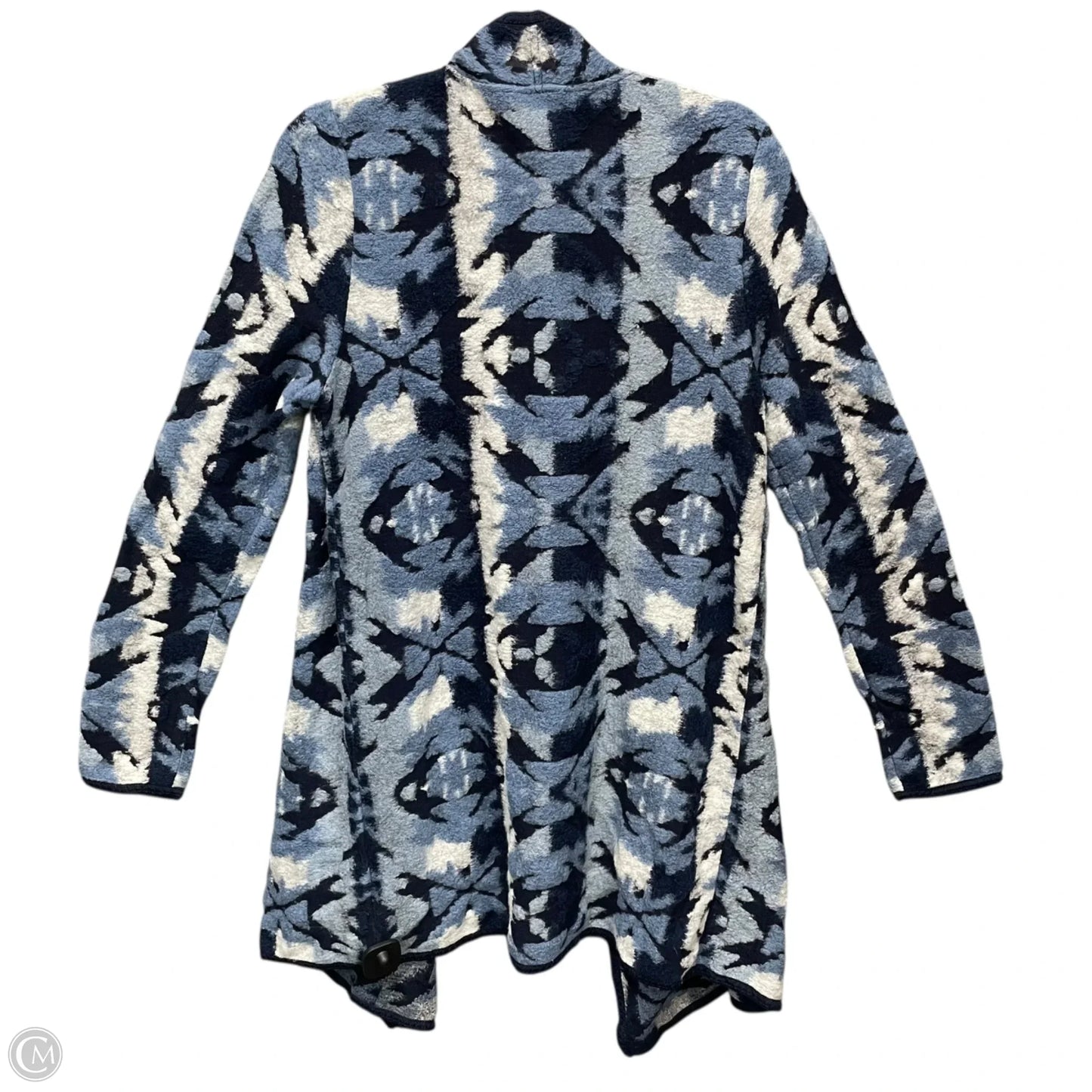 Cardigan By Lucky Brand In Blue & White, Size: L