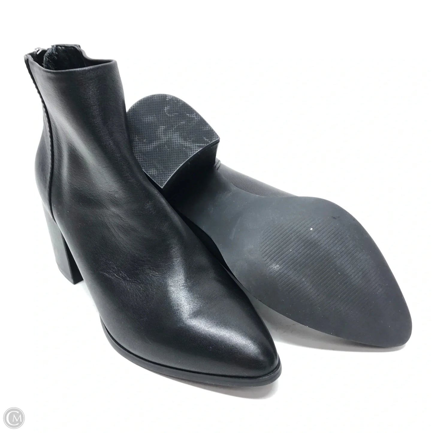 Boots Ankle Heels By Steve Madden In Black, Size: 6