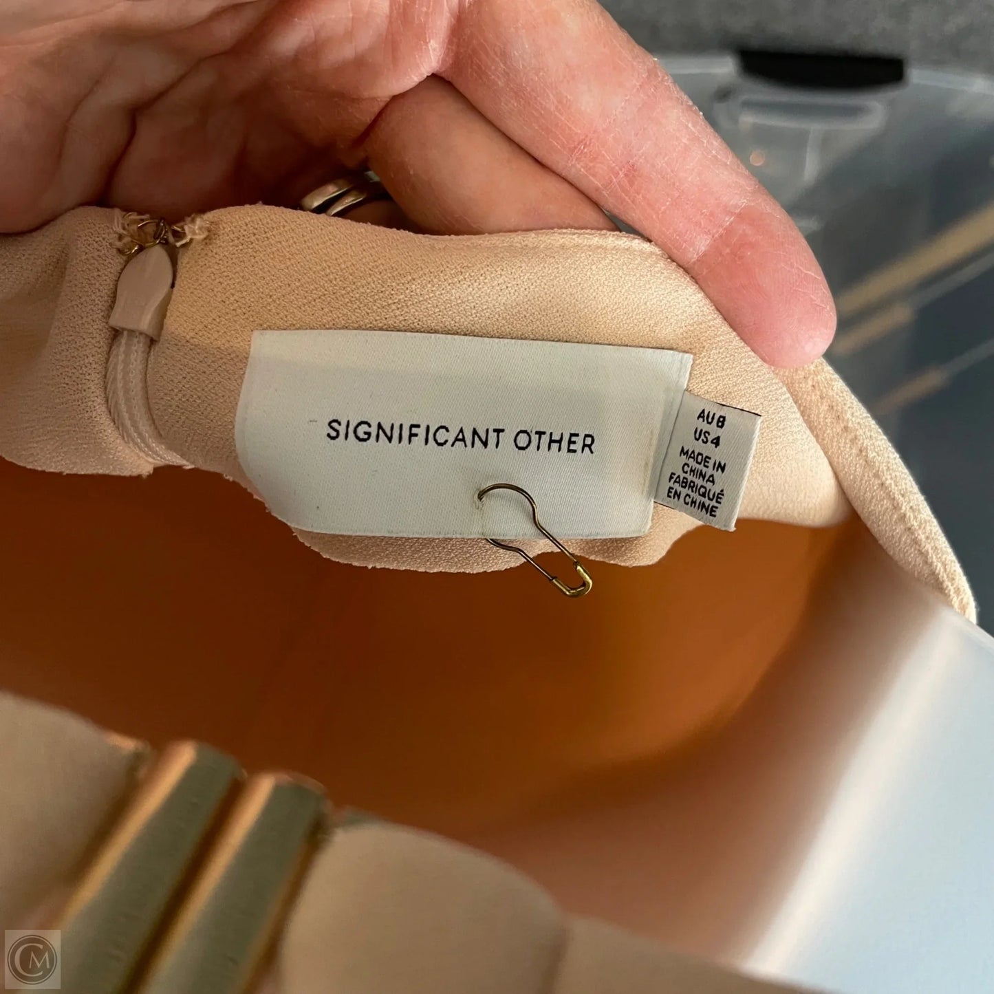 Dress Party Midi By Significant Other In Peach, Size: 4