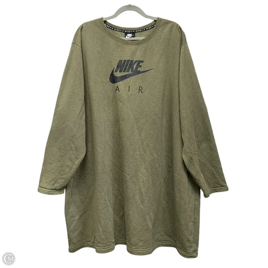 Sweater By Nike In Green, Size: 3x