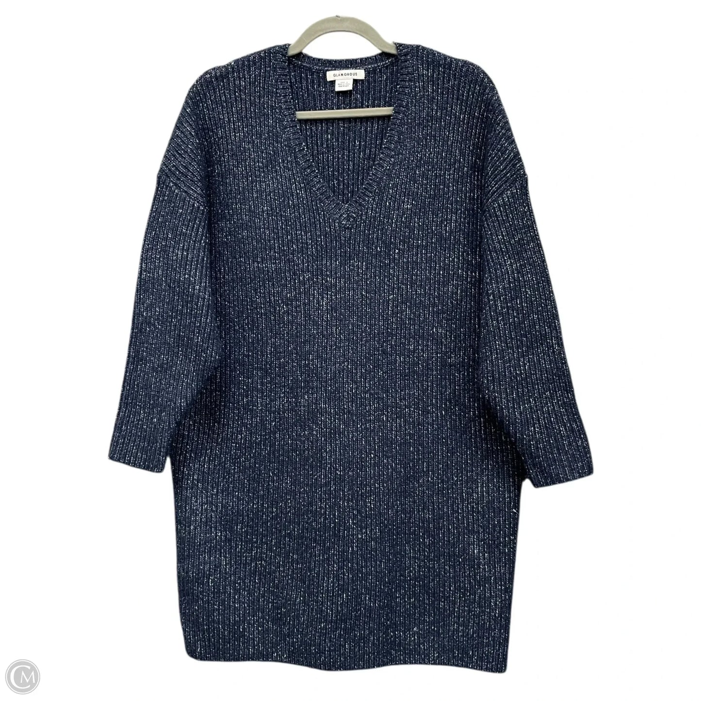 Dress Sweater By Glamorous In Blue, Size: S