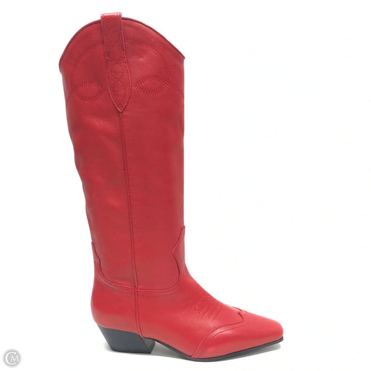 Boots Western By Steve Madden In Red, Size: 6.5