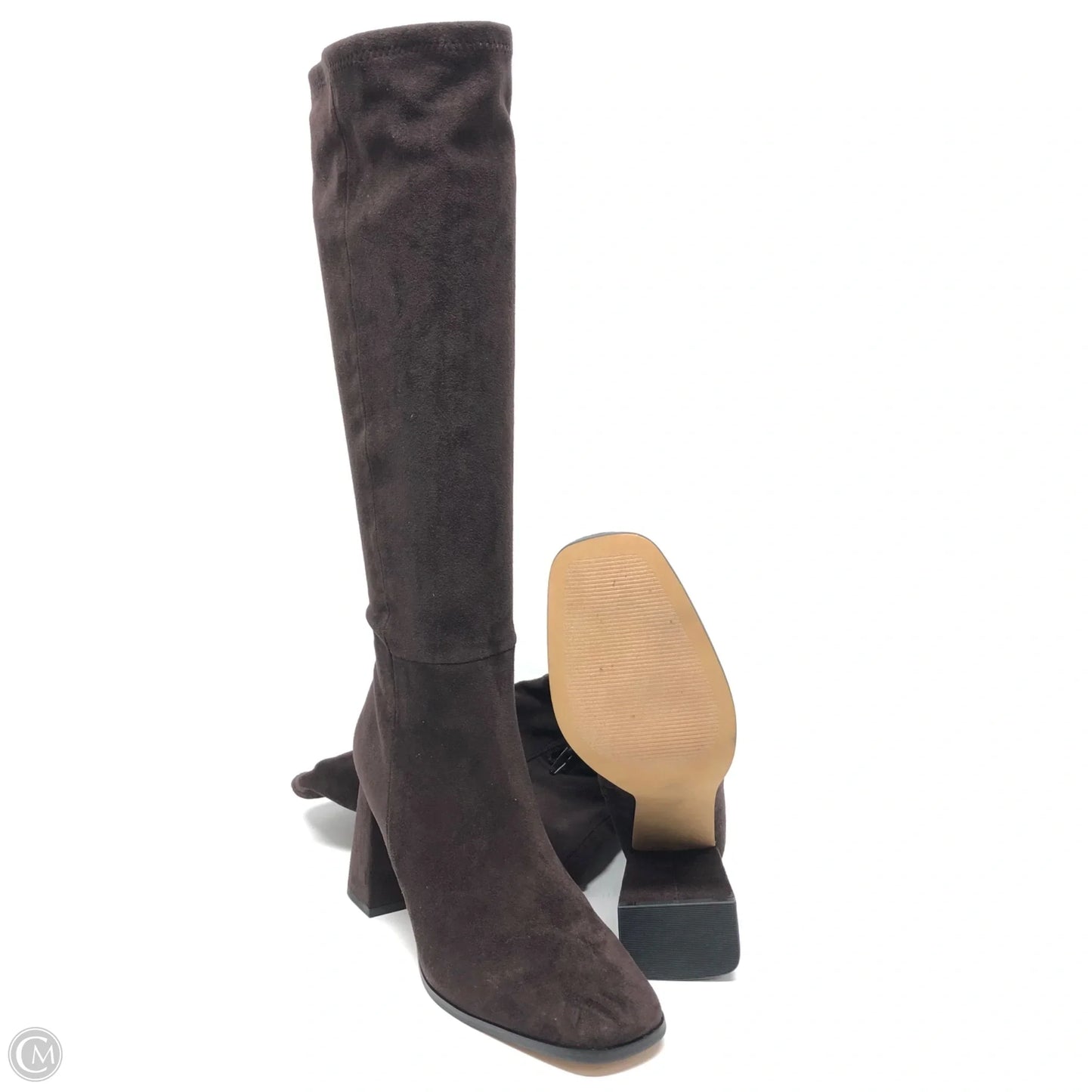 Boots Knee Heels By Steve Madden In Brown, Size: 7