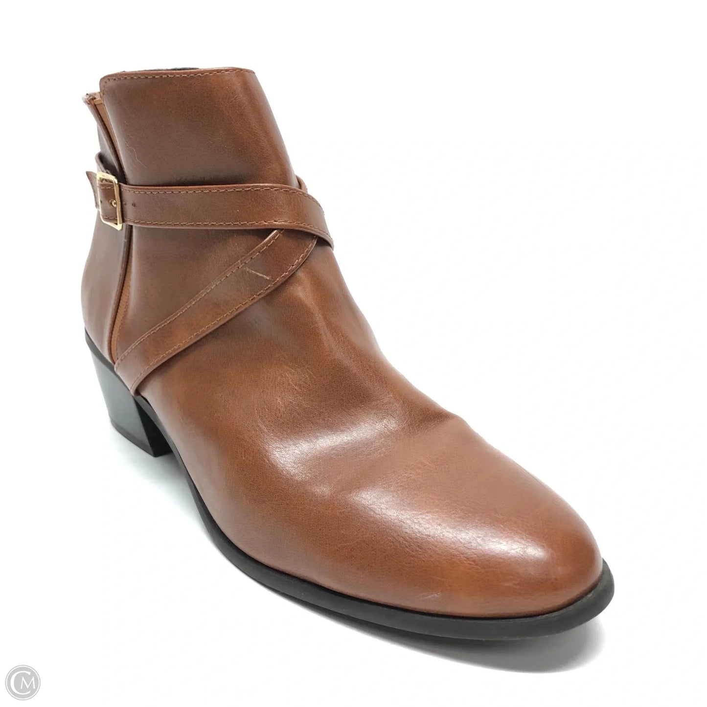 Boots Ankle Heels By Karen Scott In Brown, Size: 10