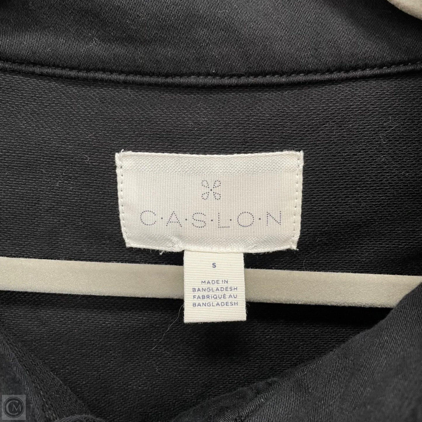 Jacket Shirt By Caslon In Black, Size: S