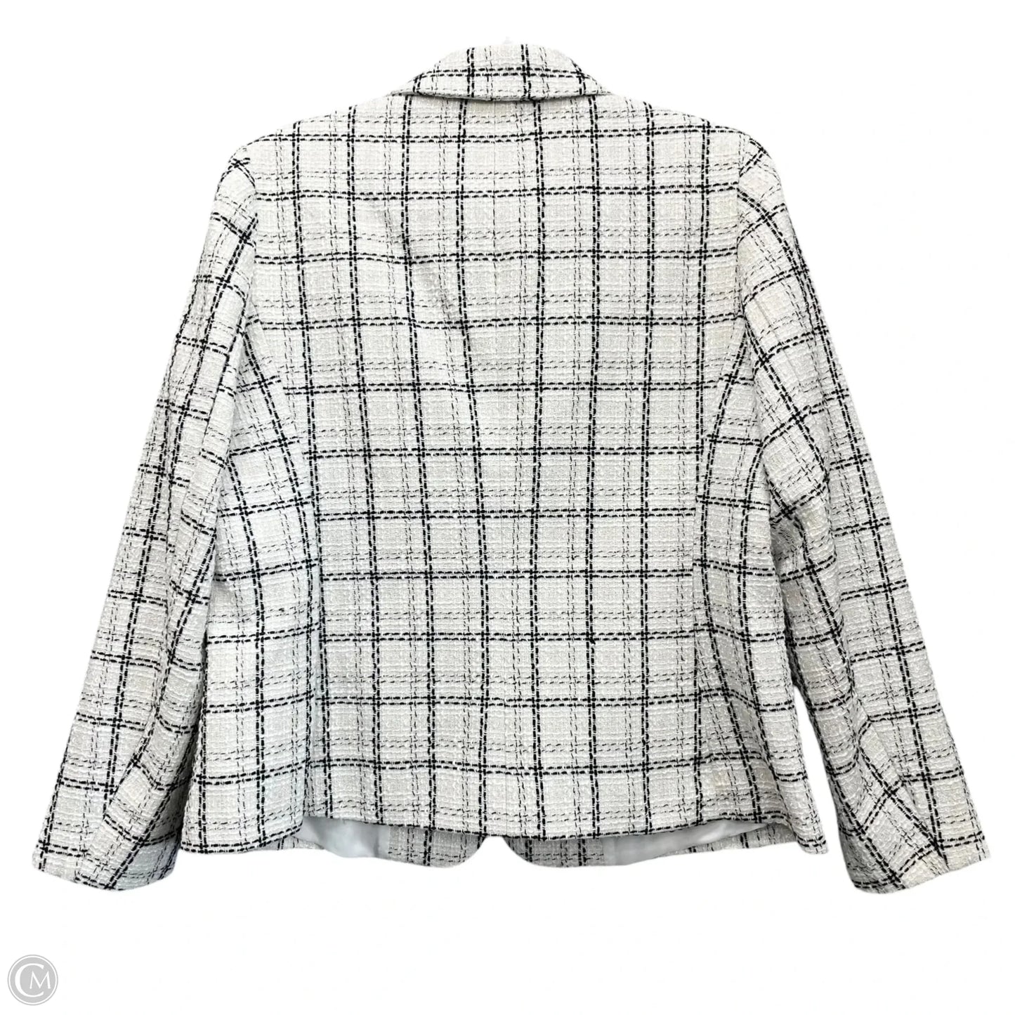 Blazer By Anne Klein In Black & White, Size: L