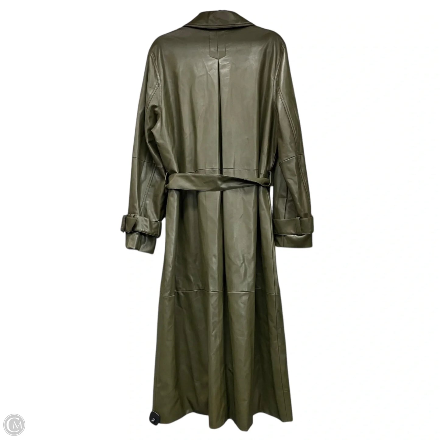 Coat Trench Coat By Worthington In Green, Size: Xl