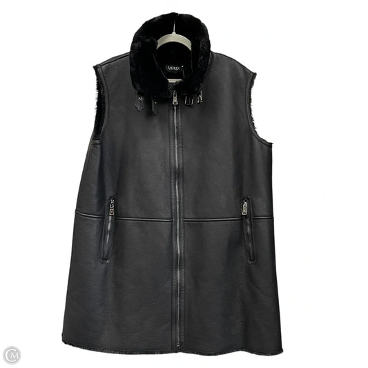 Coat Faux Fur & Sherpa By Lauren By Ralph Lauren In Black, Size: Xl