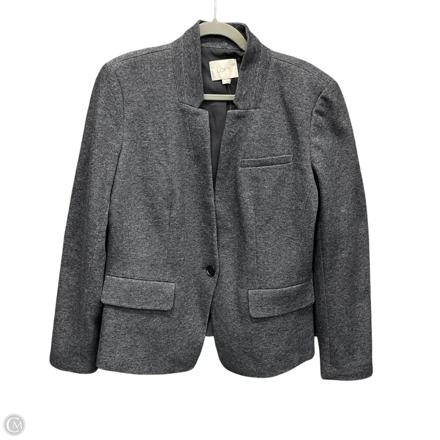 Blazer By Loft In Grey, Size: 12
