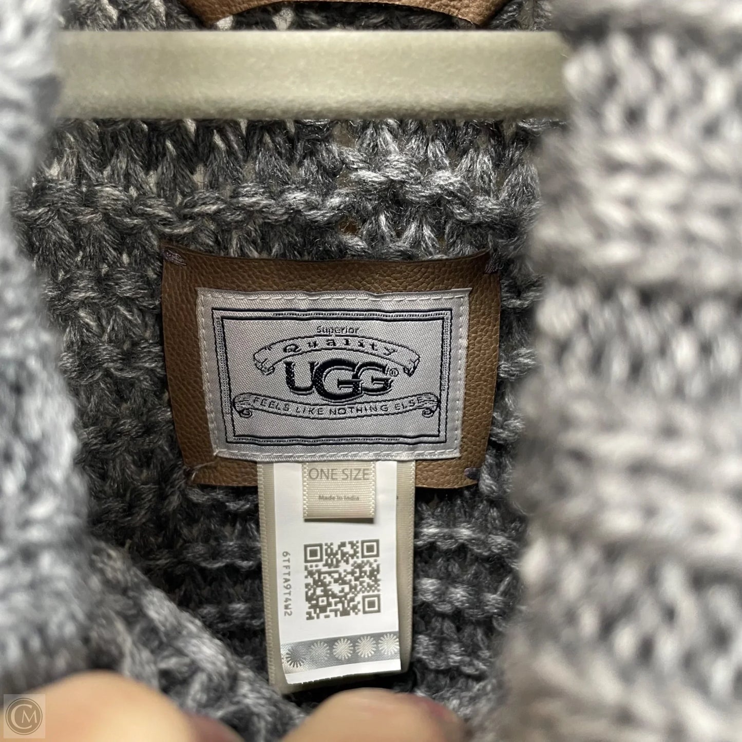 Poncho Designer By Ugg In Grey, Size: Osfm