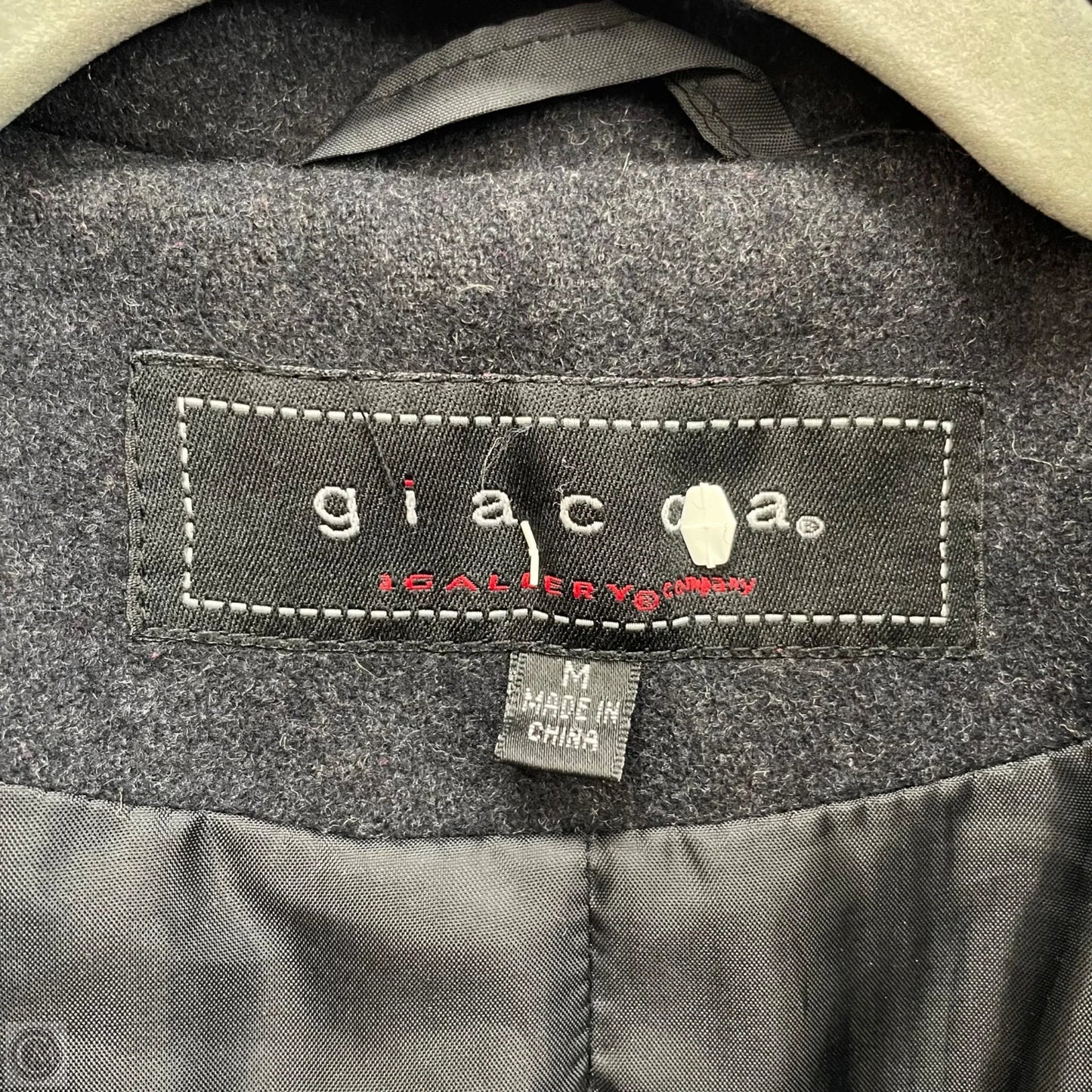 Coat Wool By Clothes Mentor In Black, Size: M