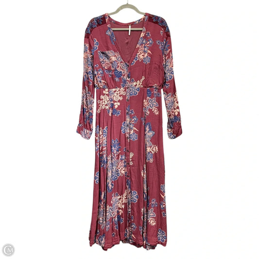 Dress Casual Midi By Free People In Purple, Size: 12