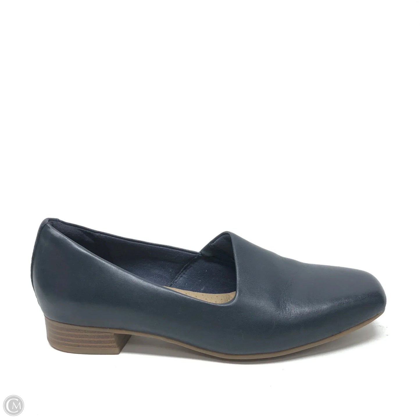 Shoes Flats By Clarks In Navy, Size: 6.5
