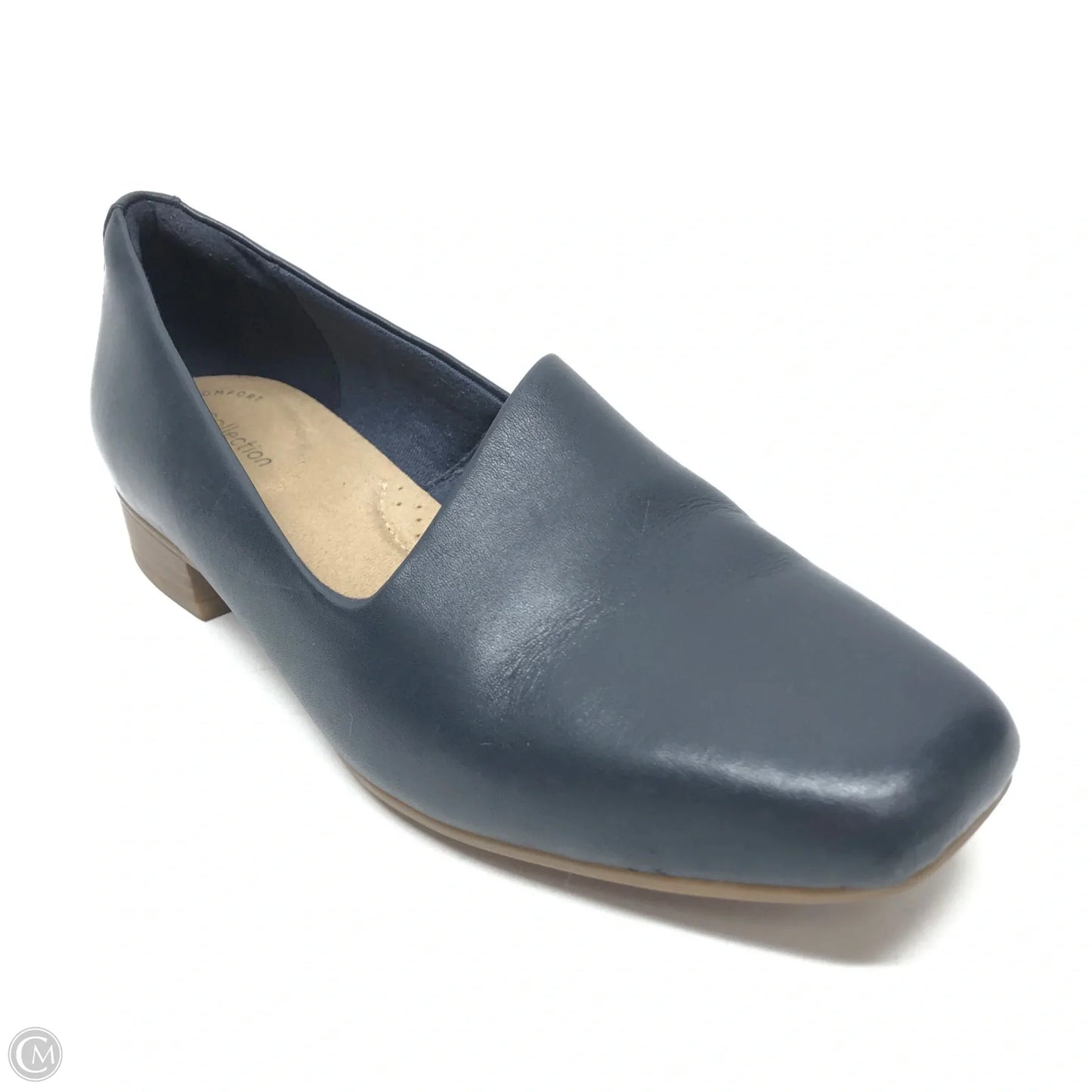 Shoes Flats By Clarks In Navy, Size: 6.5