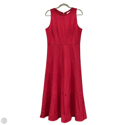 Dress Casual Midi By Loft In Red, Size: 8