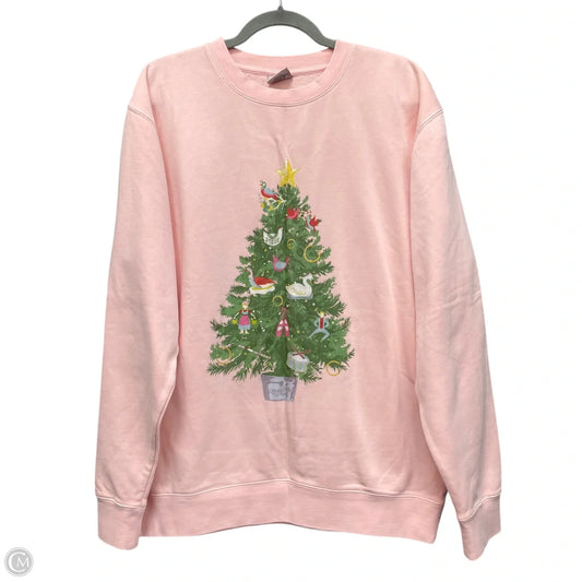 Sweatshirt Crewneck By Cmc In Pink, Size: L