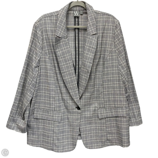 Blazer By Worthington In Black & White, Size: 2x