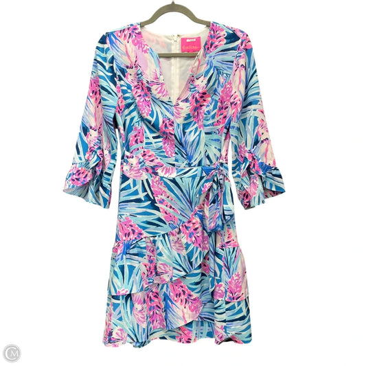 Dress Designer By Lilly Pulitzer In Blue & Pink, Size: S