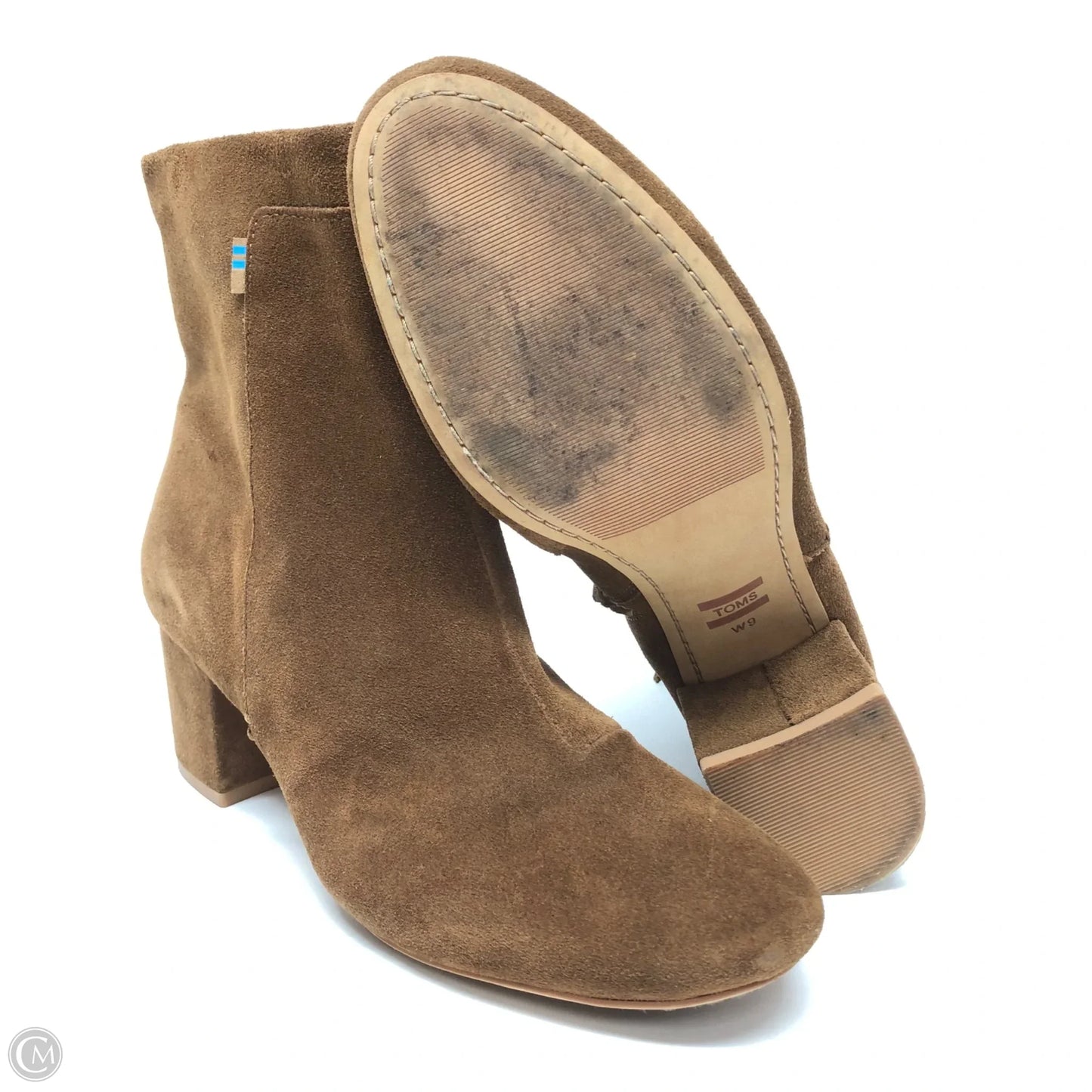 Boots Ankle Heels By Toms In Brown, Size: 9