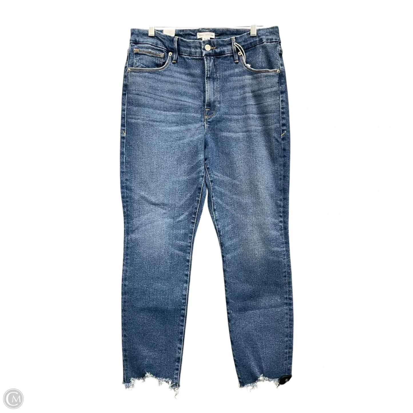 Jeans Skinny By Good American In Blue Denim, Size: 14
