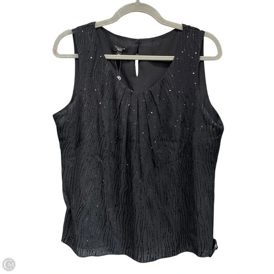 Top Sleeveless By Talbots In Black, Size: 16