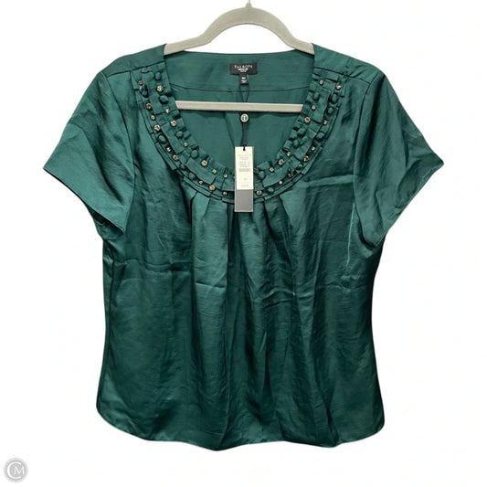 Top Short Sleeve By Talbots In Green, Size: 16