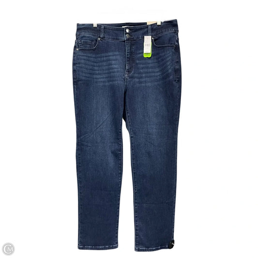 Jeans Straight By Lane Bryant In Blue Denim, Size: 18