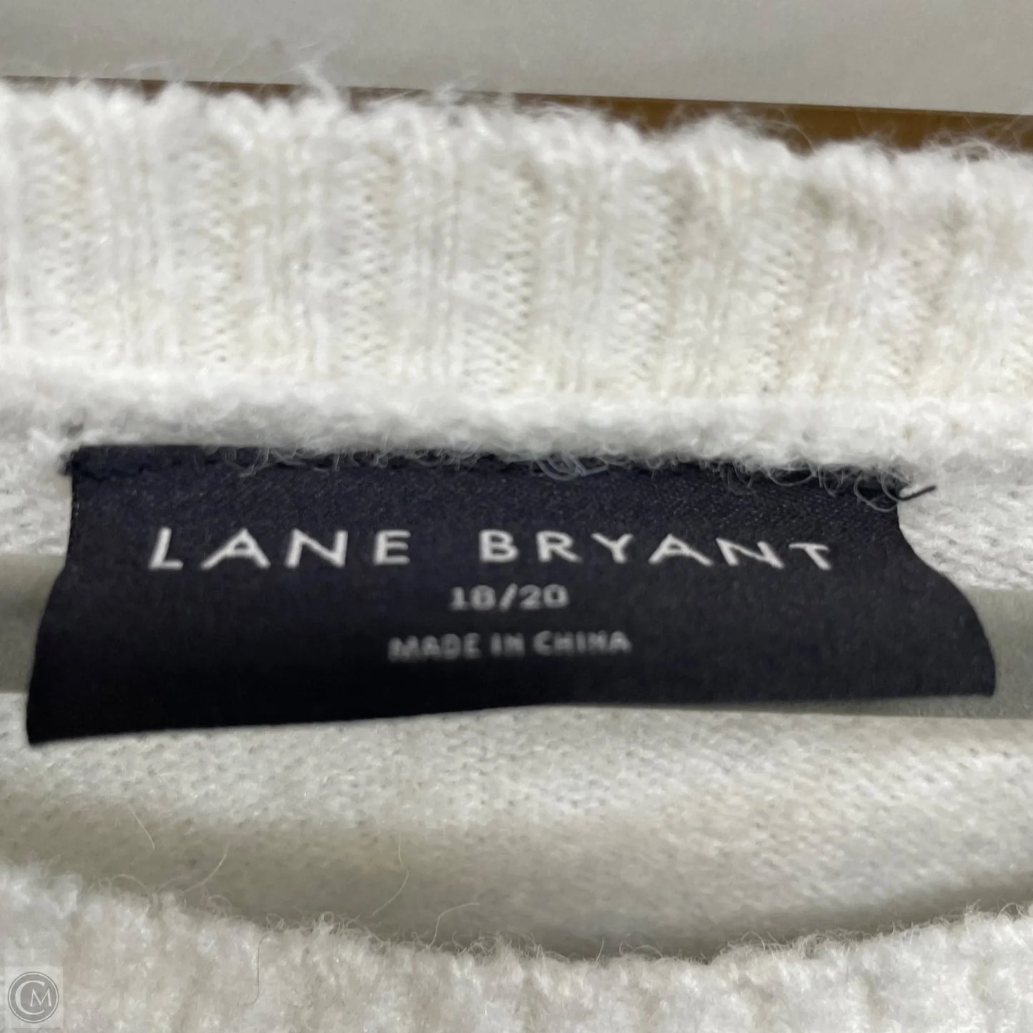 Sweater By Lane Bryant In Black & White, Size: 1x