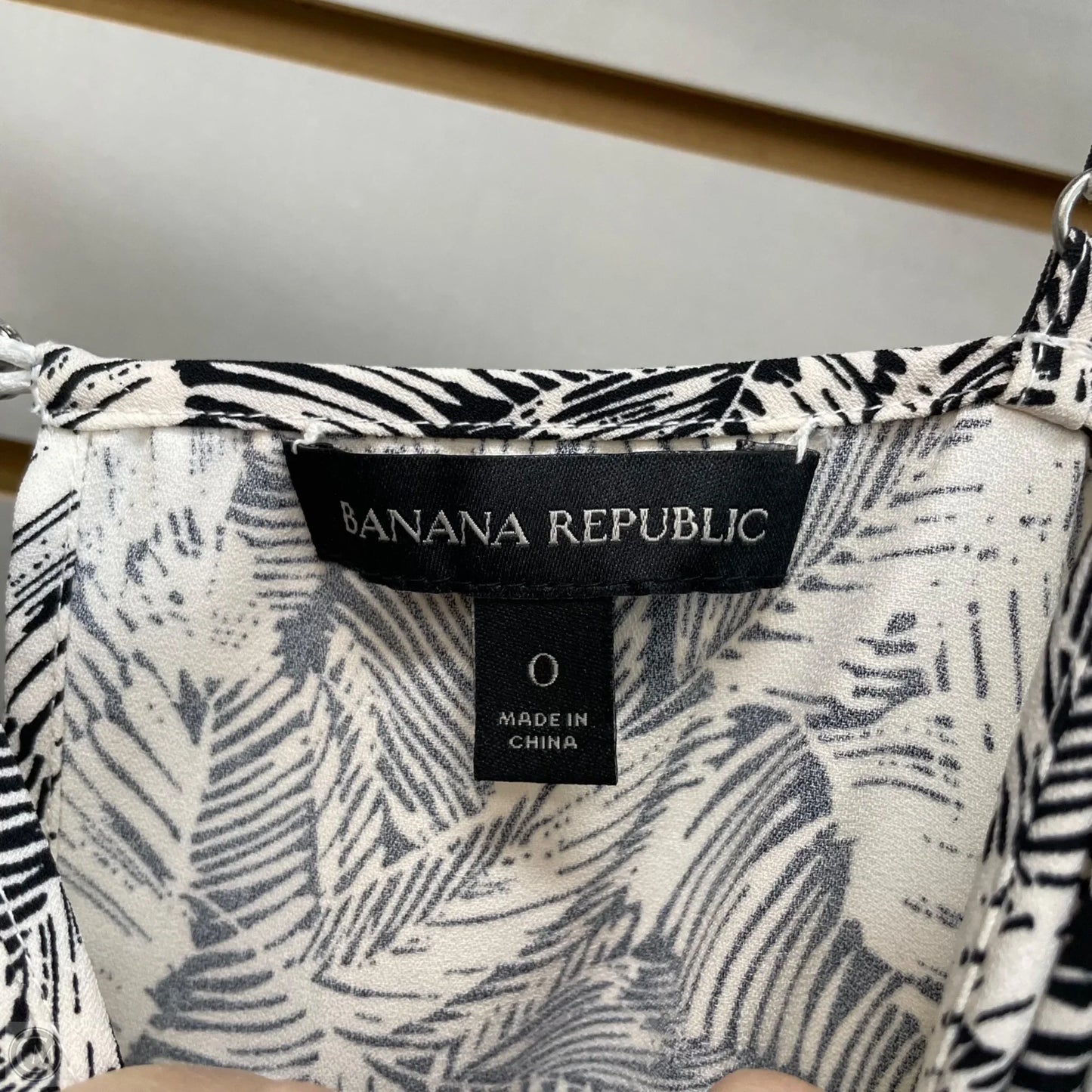 Jumpsuit By Banana Republic In Black & Cream, Size: 0