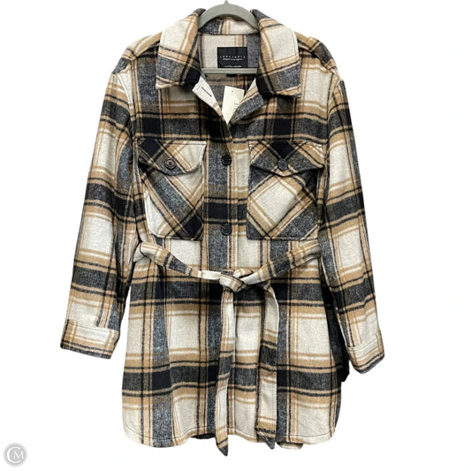 Jacket Shirt By Sanctuary In Black & Tan, Size: L