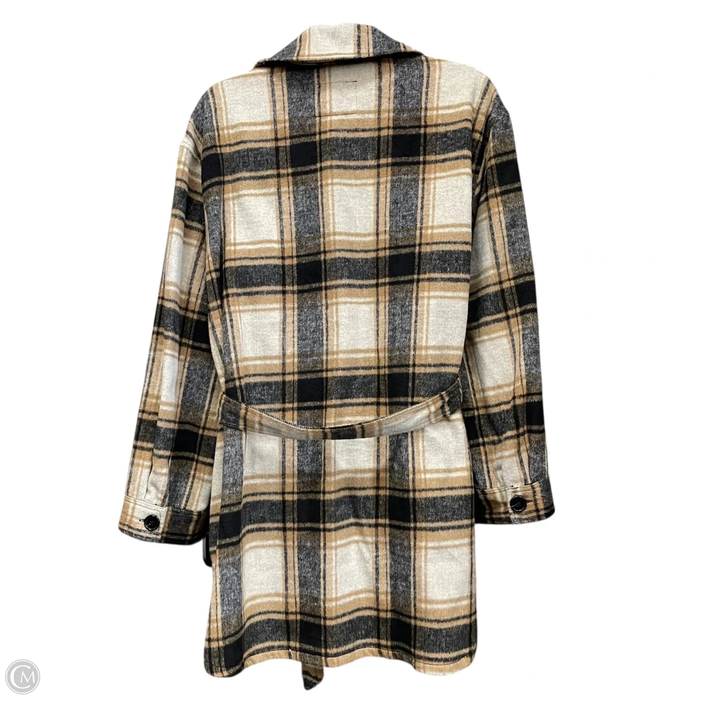 Jacket Shirt By Sanctuary In Black & Tan, Size: L