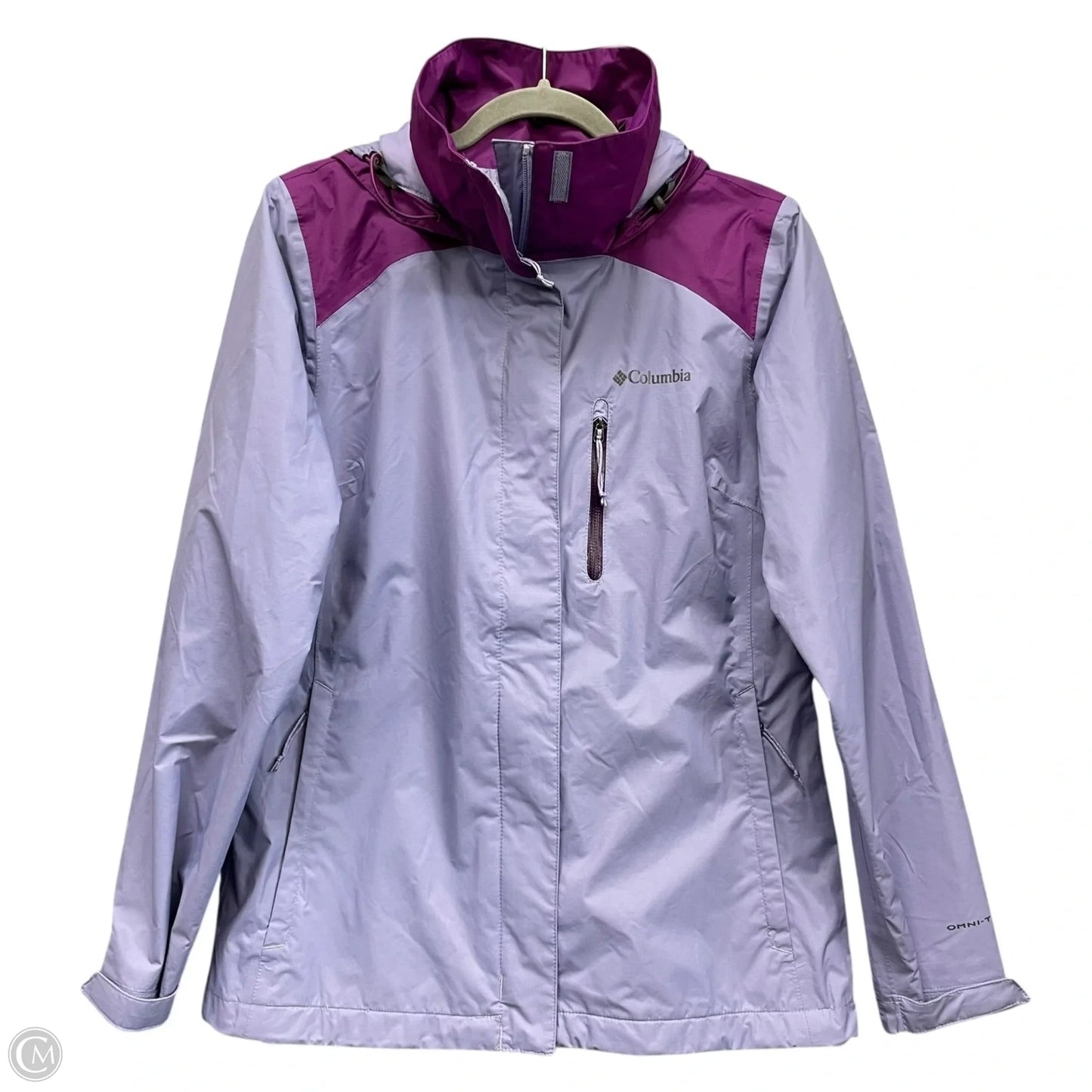 Jacket Windbreaker By Columbia In Purple, Size: S