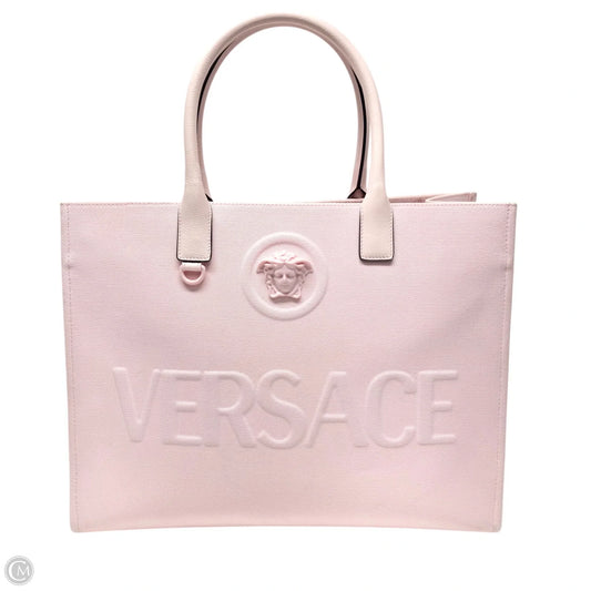 Tote Luxury Designer By Versace, Size: Large
