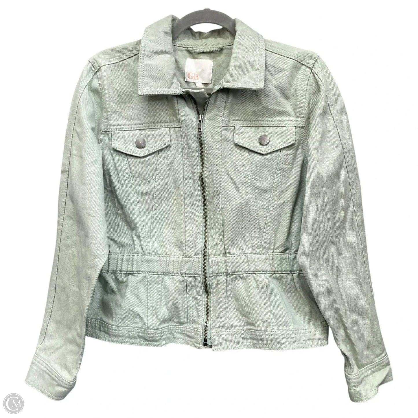Jacket Denim By Gianni Bini In Green, Size: L