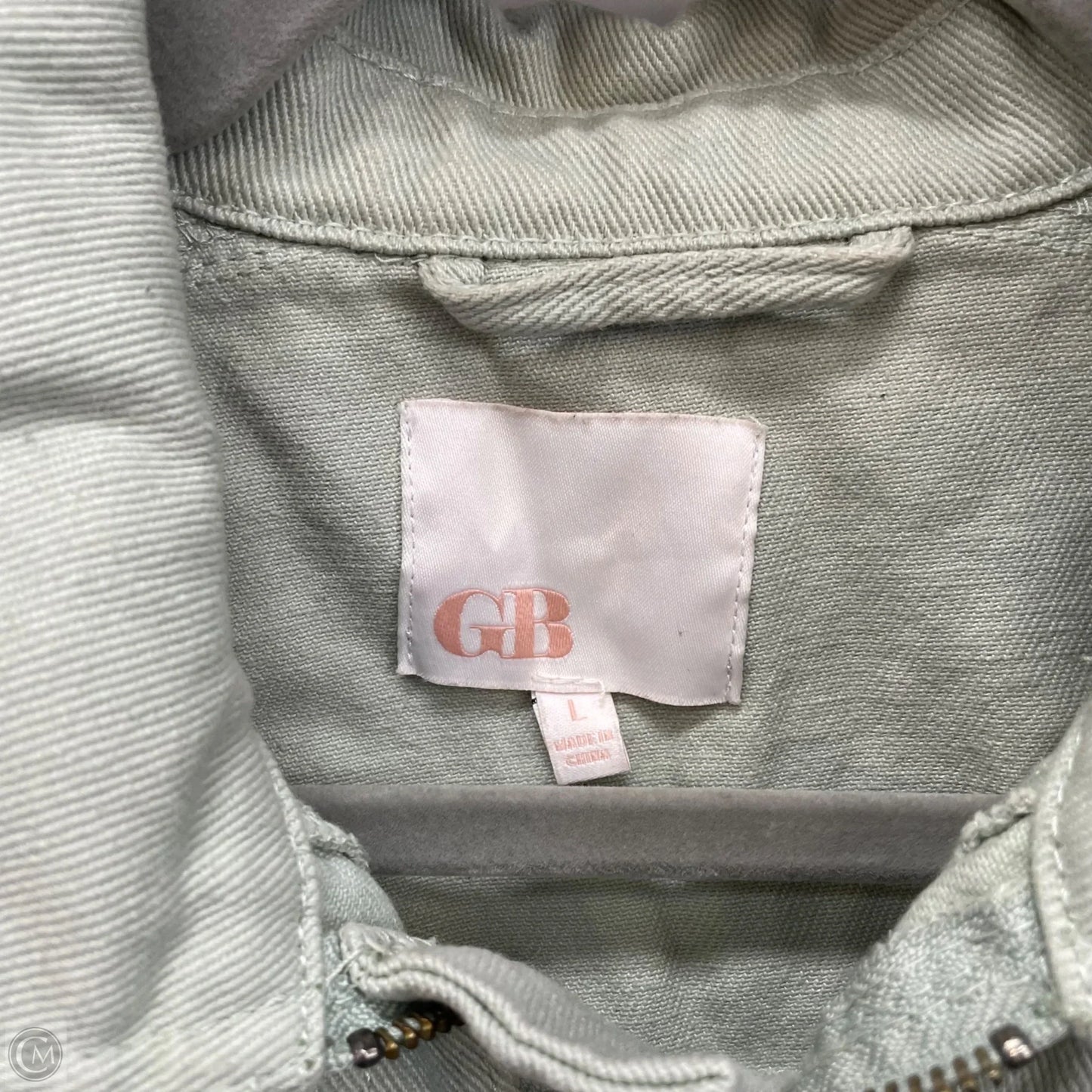 Jacket Denim By Gianni Bini In Green, Size: L