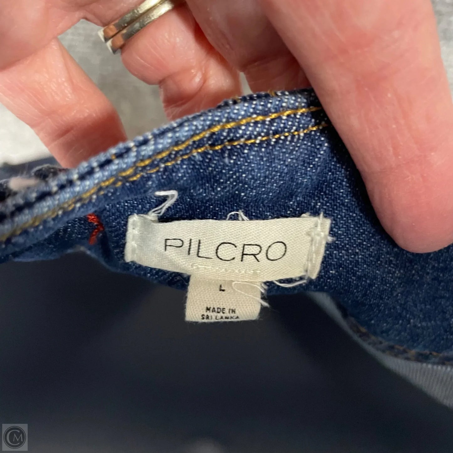 Jumpsuit By Pilcro In Blue Denim, Size: L