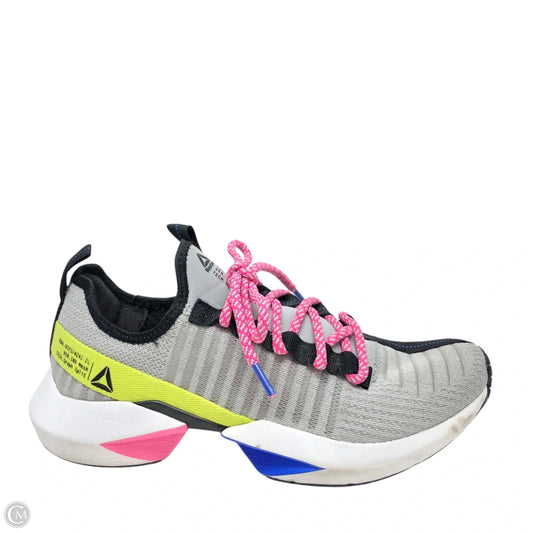 Shoes Athletic By Reebok In Black & Grey, Size: 9