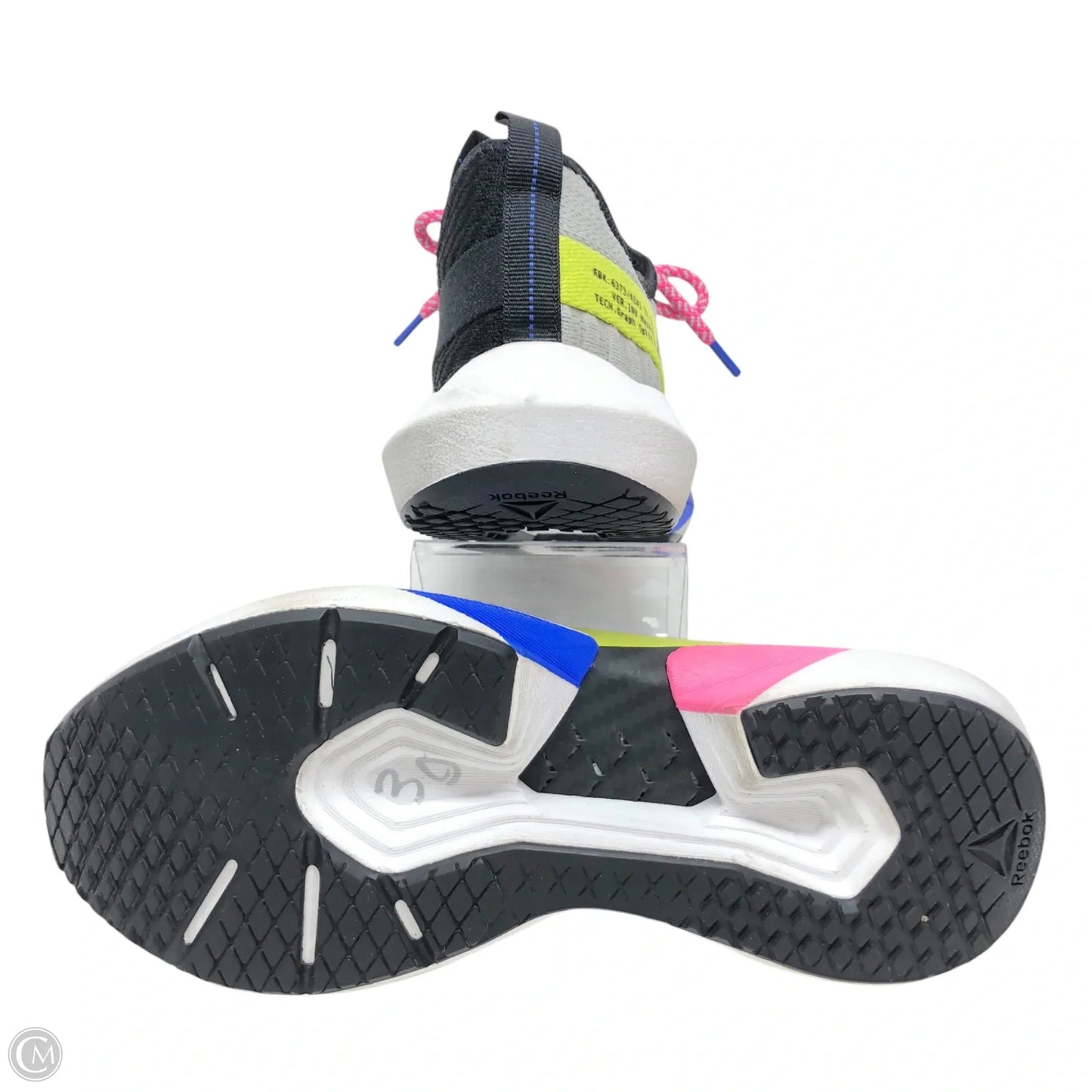 Shoes Athletic By Reebok In Black & Grey, Size: 9